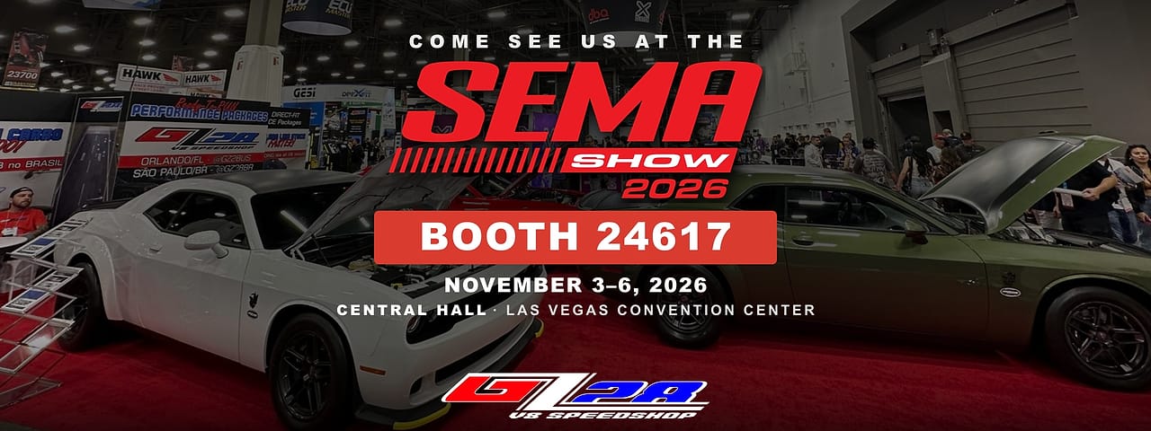 Come see GZ28 V8 SpeedShop at the SEMA Show 2026 — Booth 24617, Central Hall, Las Vegas Convention Center, November 3–6, 2026